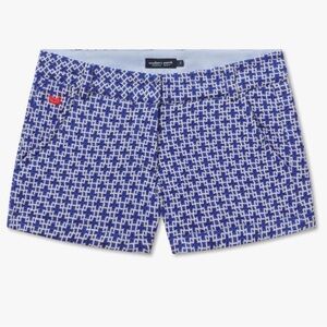 NWT Southern Marsh Marrakech Blue and White Brighton Short - Size 10